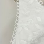 Lulus NEW Look So Sweet White Embroidered Lace Mini Dress Party Ruffle M Photo 12