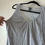 Ann Taylor NWT  Medium Grey Tank and Cardigan Set Glittery Silver Fabric Shimmer Photo 1