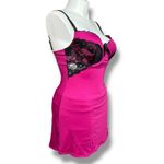 Delta Burke Womens Negligee Lingerie Nightie Chemise Underwire Pink Black 1X Photo 1