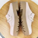 Crown & Ivy  Loralei Pearl Embellished Lug Sole Mule Loafers Blush Pink 7 Photo 5