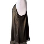 Audrey 3+1 Audrey 3+1 Black Gold Shimmer Halter Dress SMALL NWT Holidays Festive Cocktail Photo 5