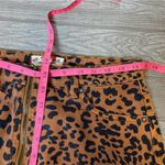 Free People  Zip It Up Animal leopard Print Mini Skirt Sz 27 Photo 6