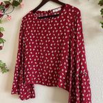 BB Dakota JACK Women's Medium Red Floral Top Photo 1
