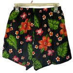 Vintage Y2K Pacific Connections Black Tropical Hawaii Hibiscus size medium Photo 3