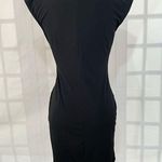 Michael Kors Women's Cap Sleeve Knot Waist Cowl Neck Mini Black Dress Size XS Photo 4