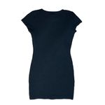 Princess Polly  Knit Mini Dress Cap Sleeve Ribbed Solid Black Stretch Size 2 Photo 1