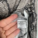 Haute Monde Snakeskin Print Long Sleeve Wrap Bodysuit Large Photo 4