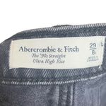 Abercrombie & Fitch 90s Straight Ultra High Rise Jeans Women’s 29R Distress New Photo 8