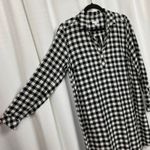 J.Jill Black&White Gingham Tunic Shift Dress Sz.M Black Size M Photo 7