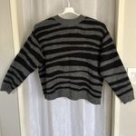 Joe Fresh  Striped Black and Gray Sweater SZ: 2X Photo 1
