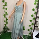 Elegant Sage Green Maxi Dress Size M Photo 11