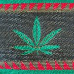 NWOT Pot Leaf Cross Body Bag Green Photo 6