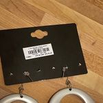 Torrid NWT Woman’s Grey Round Chic Retro Styled Earrings Photo 4