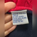 Vintage EP Pro Red White Blue Hand Embroidered Americana V Neck Sweater Vest XL Photo 3