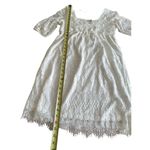 Solitaire  White Lace Crochet Boho Dress Lined Modest BeacDemure Classy Size Smal Photo 10
