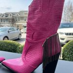 Nasty Gal Pink Cowgirl Boots Photo 0