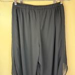 Addison Evenings Size Large Flowy Black Wide Leg Pant Formal Dressy‎ Wear Photo 6