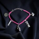 Givenchy Parfume hot pink cord charm bracelet Photo 0