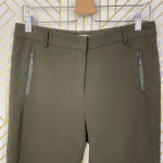 Gerard Darel ‎ Olive Green Quilted Zipper Pocket Leggings Pants Size 38 / US 6 Photo 8