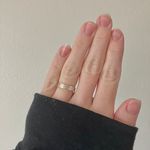 Silver Diamond Cut Band “Amana” Minimal Vintage Ring Satin Neutral Stacking Jewelry Photo 2