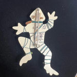 Vintage Liztech Artisan Jewelry 1997 Lizard Brooch Pin Unique Piece Silver Photo 8