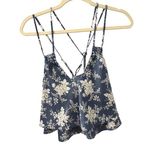Urban Outfitters  Floral Silky Cross Back Swing Top Size Women's X-Small Photo 0