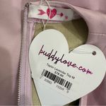 Buddy Love NWT Taylor Lavender Faux Leather Crop Top Women's Size Medium Purple Photo 5
