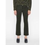 Frame  Women's Green Le Crop Mini Corduroy Boot Cut Jeans Size 26 Photo 2