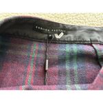 English Factory  Tartan Plaid Combo Skirt Carbon Blue Women's Size M Photo 7