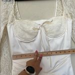 House Of CB House‎ of CB 'Perdi' Vintage Ivory Satin Maxi Dress NWOT Size M A-C Photo 7