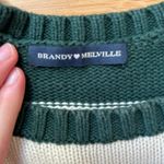 Brandy Melville Green and white  sweater Photo 2