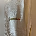 Vintage Ellesse Athletic Jacket Embossed White design w gold piping Zip front Size undefined Photo 2