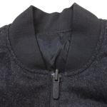 Lululemon NWT Roam Far Wool Bomber in Black / Heathered Black Zip Jacket 6 $348 Photo 2