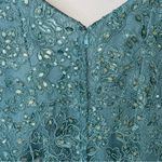 La Femme  Formal Gown Beaded Lace Short-sleeved Mermaid Prom Dress 2 Photo 8
