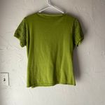 Crystal Kobe Women's Size Large Y2k Green Cotton Crochet Tie Top Cottage Photo 4