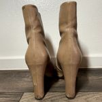 Roberto del Carlo Heeled Ankled Boots Leather Italy Nude 38 7.5 Tan Photo 2