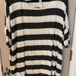 Zenana Outfitters Premium Drop Shoulder Oversized Striped Top w/Pockets.​ Photo 0