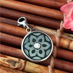 Silpada  Sterling Silver Dream Charm with cubic zirconia for bracelet Photo 3