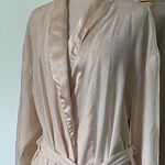Victoria's Secret Victoria’s Secret Gold Label Cream Silk Robe Photo 1