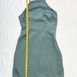 Abercrombie & Fitch NWT  High Neck Satin Mini Dress - Teal - XS Photo 6