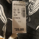 Dress Barn Black and White floral light Vest Photo 3