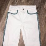 7 For All Mankind White High Waist Ankle Fringe Seam Skinny Jeans Size 26 NWT Photo 6