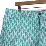 Old Navy Seahorse Chino Shorts Plus Size 16 Pastel Blue Coastal Preppy Beachy Photo 1
