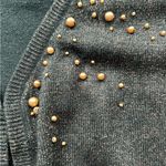 Susan Graver  dressy black sweater, gold beading and specks throughout, s… Photo 2