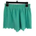 Body Central Vintage Scallop Shorts Womens Size M Green High Waist Beach Casual Photo 0