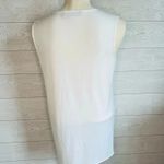 Kasper  Women’s White Split Front Studded Tunic Top Size Small Photo 3