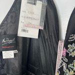 Mac Duggal 5353 Size 14W Floral Beadwork Flare Short Cap Sleeve A-Line Dress Photo 10