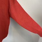 Free People Softly Structured Tunic Knit Oversized Sweater Size M Brick Red Photo 2