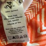 Satva NWT Dolan Yoga Cami Orange Geometric Athleisure Tank Top Photo 3