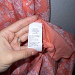 J.Crew New  Vivid Coral Floral Tie Neck Midi Dress Size 10 Photo 5